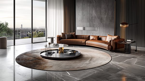 Tapis rond 300 cm : un choix élégant pour votre espace